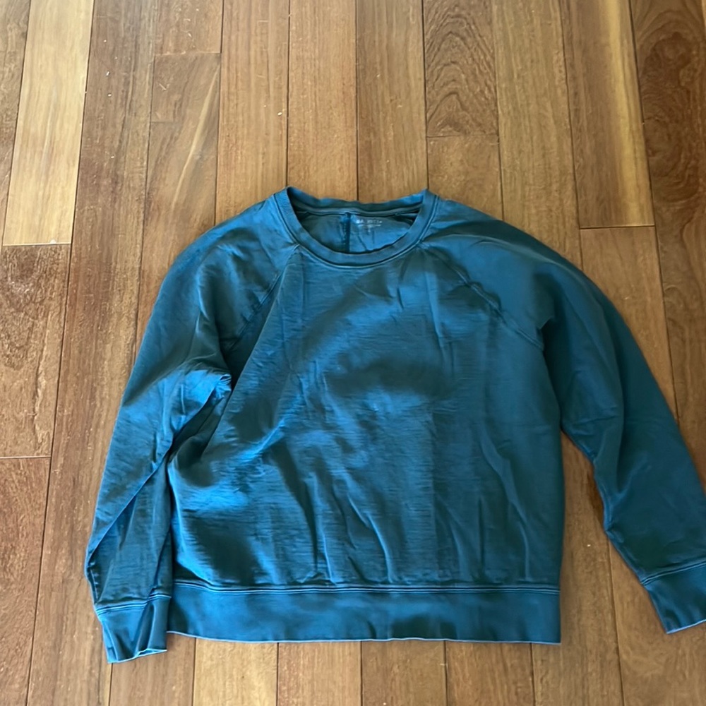 Blue athletic sweatshirt